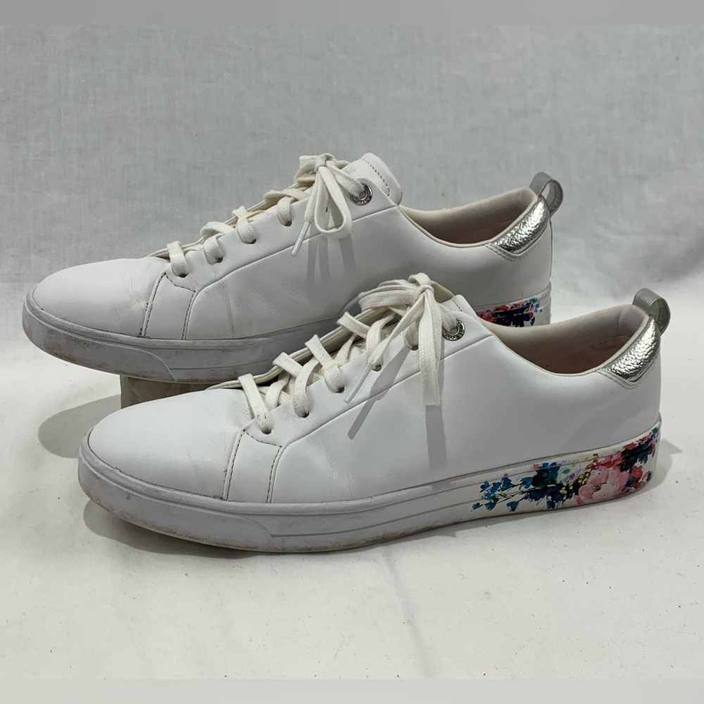 Ted Baker London Roully Leather Sneakers Us Shoes White Floral